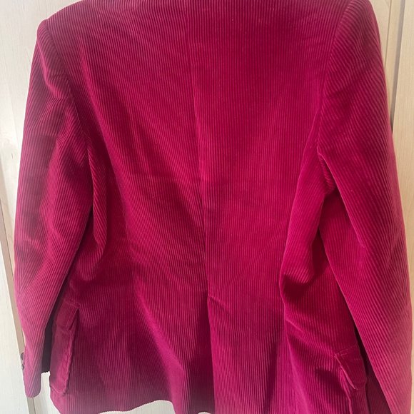 Vintage Womens Boundary Waters Corduroy Blazer Jacket Pink Double Pockets Sz Sm‎ - Picture 7 of 8